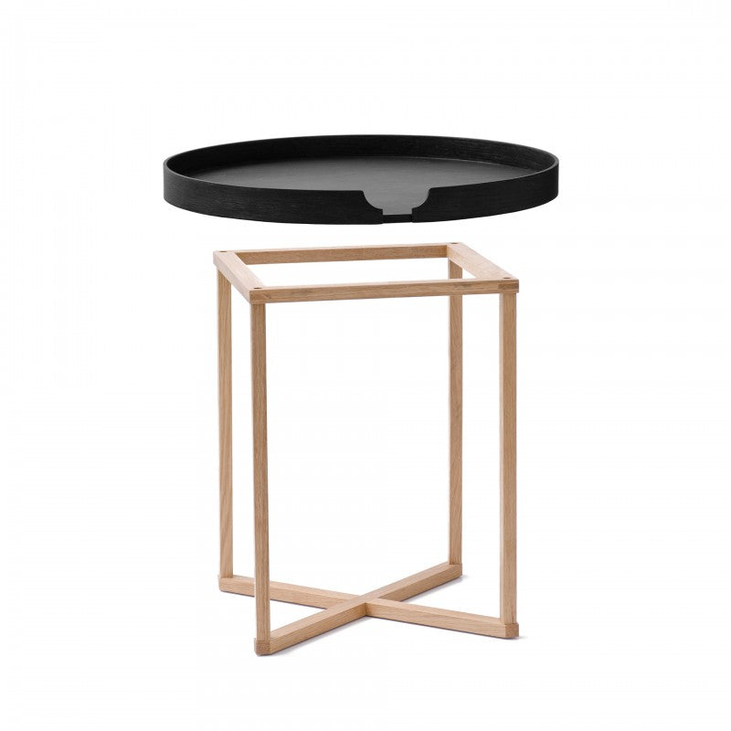 OAK ROUND SIDE TABLE | WIREWORKS