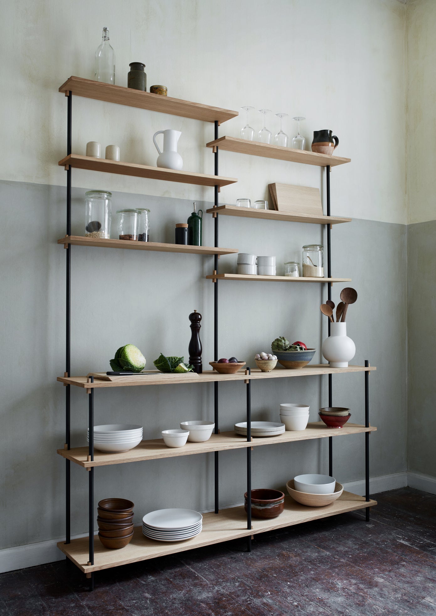 Shelving system S.65.2.A  65cm x 2 bays