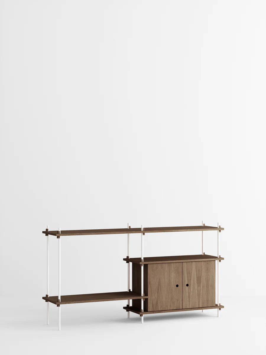 Shelving System S.85.2.C 85cm H x 2 Bays x cabinet