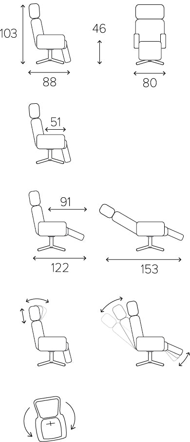 TIMEOUT CHAIR WITH FOOTSREST by CONFORM | NEW PROMOTIONAL PRICE