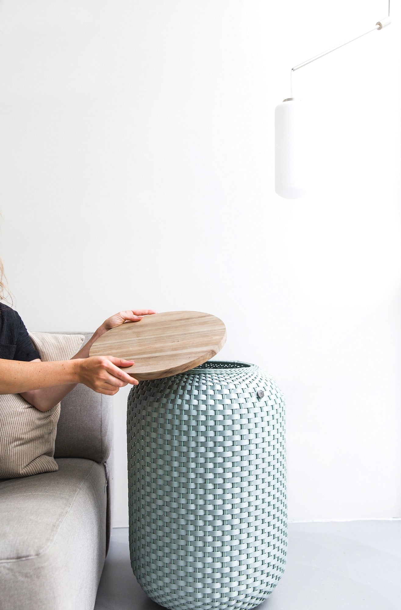 'HALO HIGH' STORAGE BASKET/SIDE TABLE