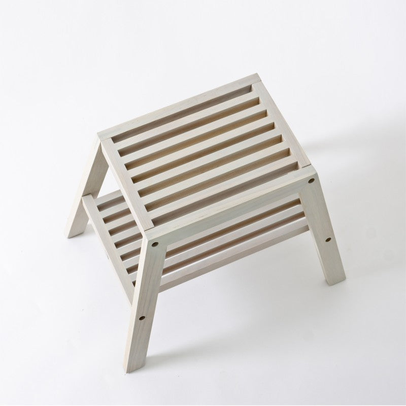 SLATTED STOOL | OYSTER